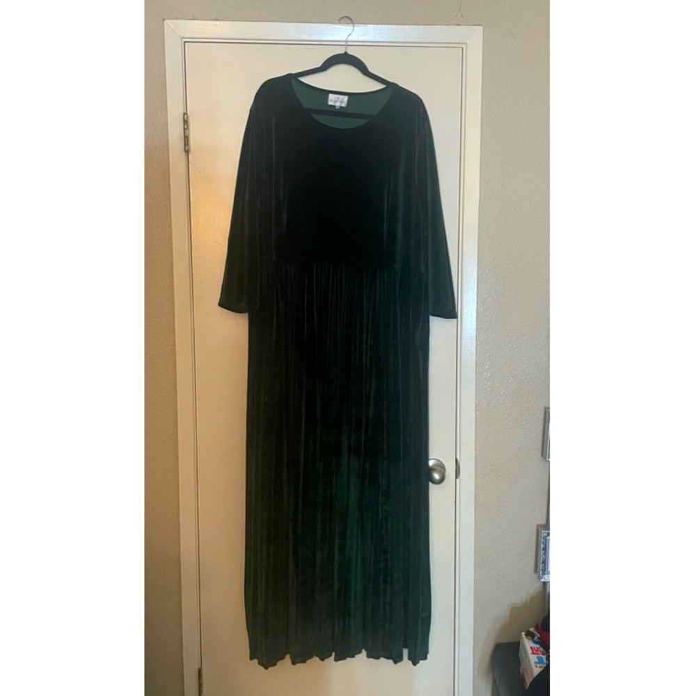Dainty Jewel’s Green Velvet Dress